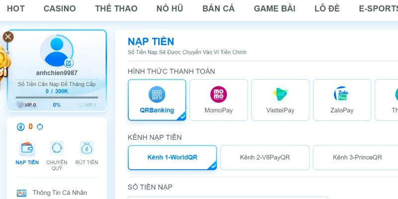 Nạp Tiền Fb68 2 5 bước nạp tiền Fb68 đơn giản cho hội viên tham khảo